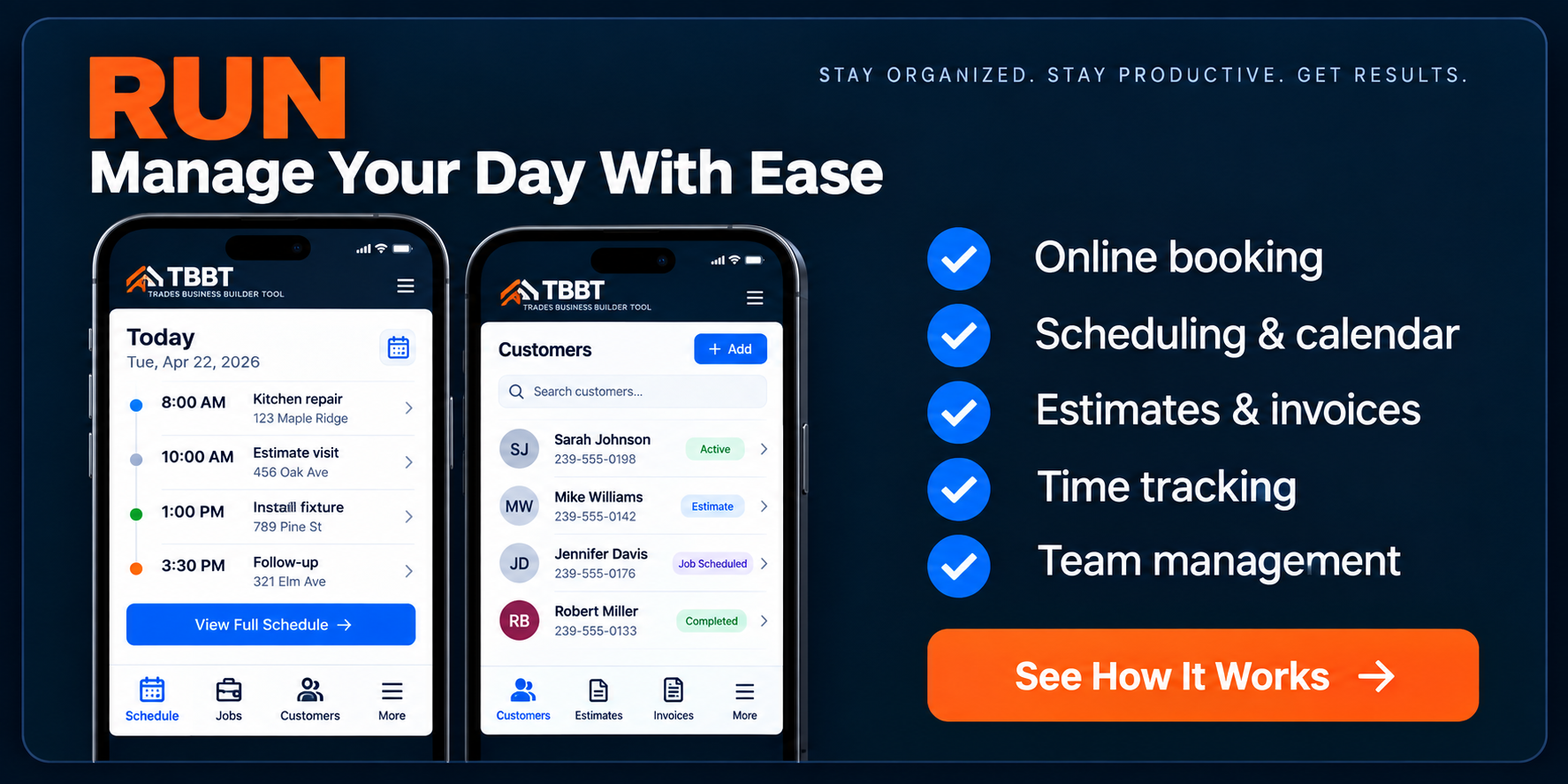 RUN — Manage Your Day With Ease